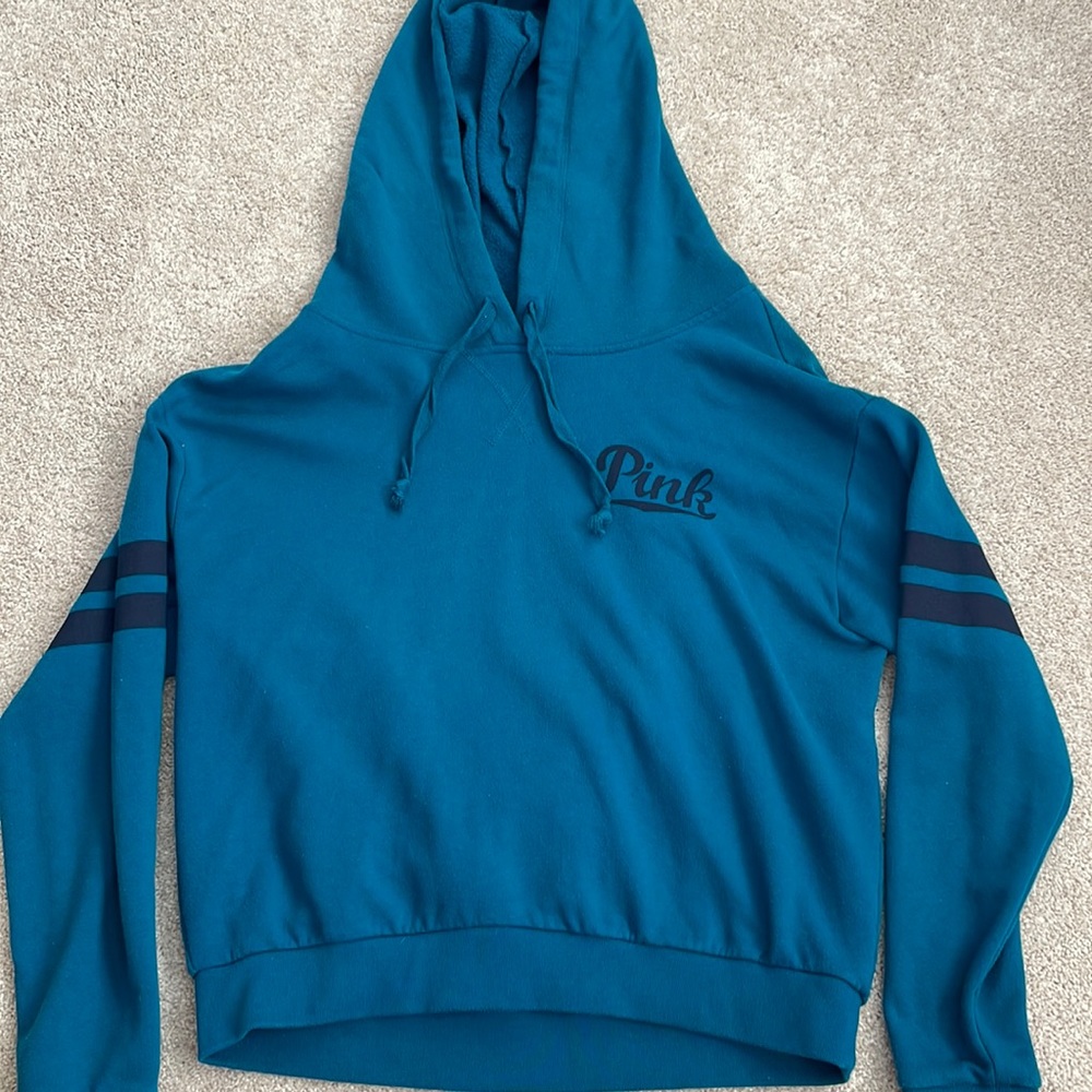 Pink VS cropped hoodie